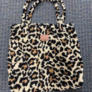 NWOT! Brixton Faux Fur Tote Bag in Animal Print